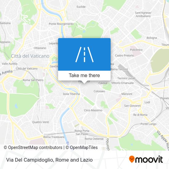 Via Del Campidoglio map