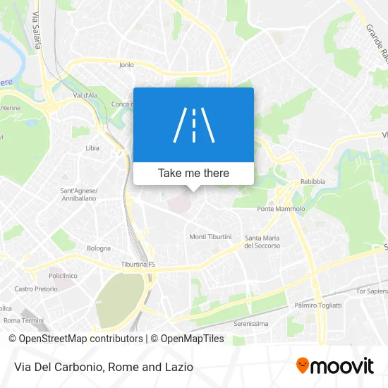 Del Carbonio Street map