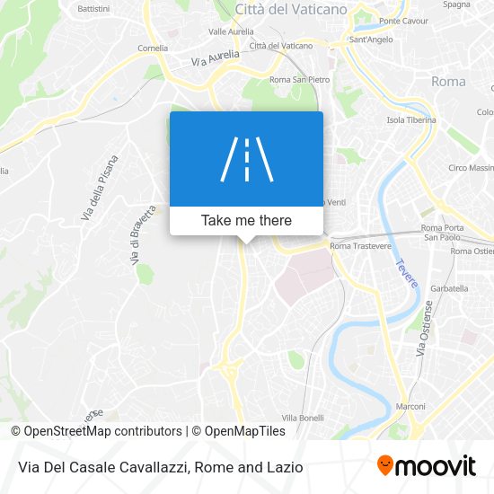 Via Del Casale Cavallazzi map