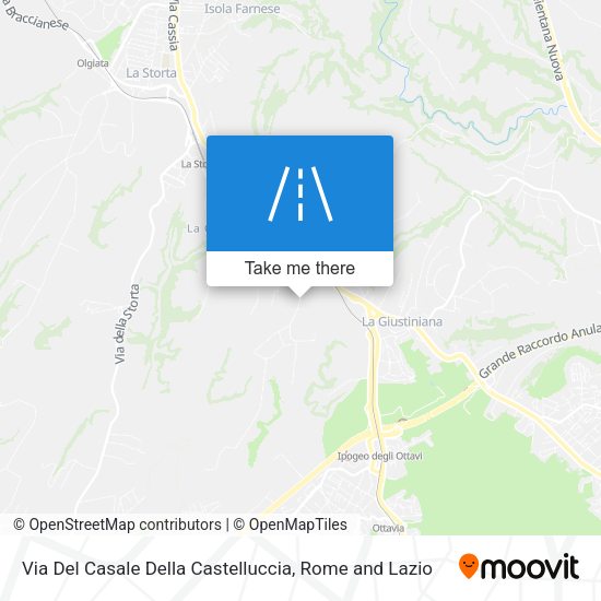 Via Del Casale Della Castelluccia map