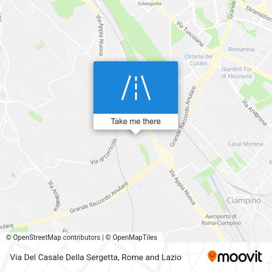 Via Del Casale Della Sergetta map