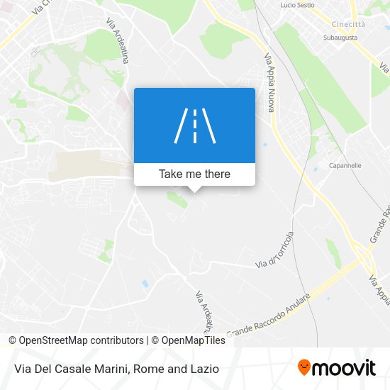 Via Del Casale Marini map