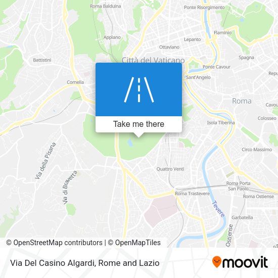 Via Del Casino Algardi map