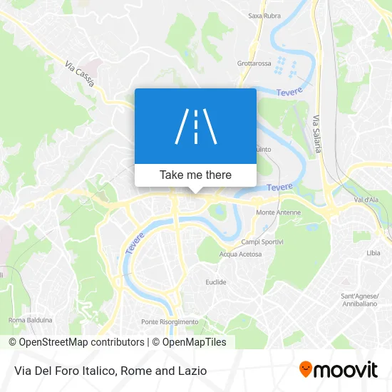 Foro Italico Street map