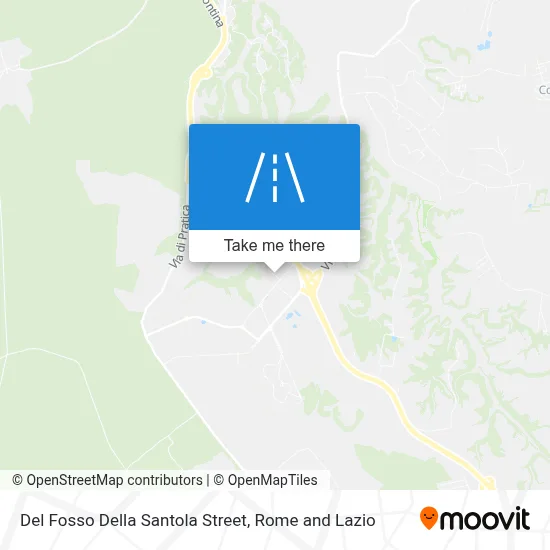 Del Fosso Della Santola Street map