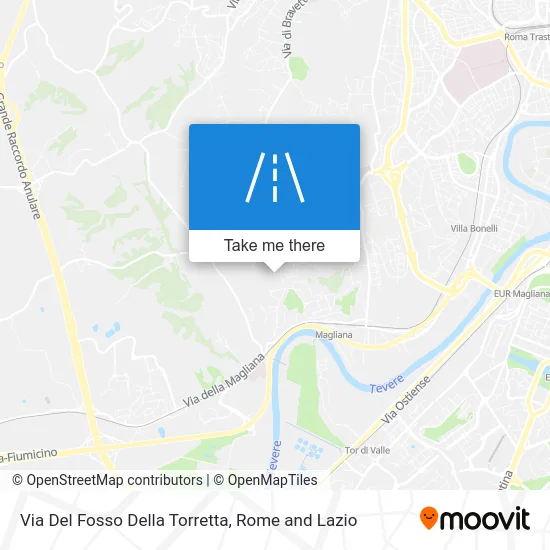 Fosso Della Torretta Street map