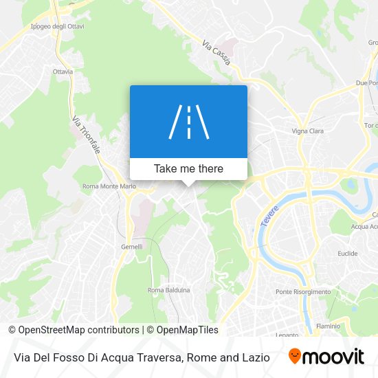 Via Del Fosso Di Acqua Traversa map