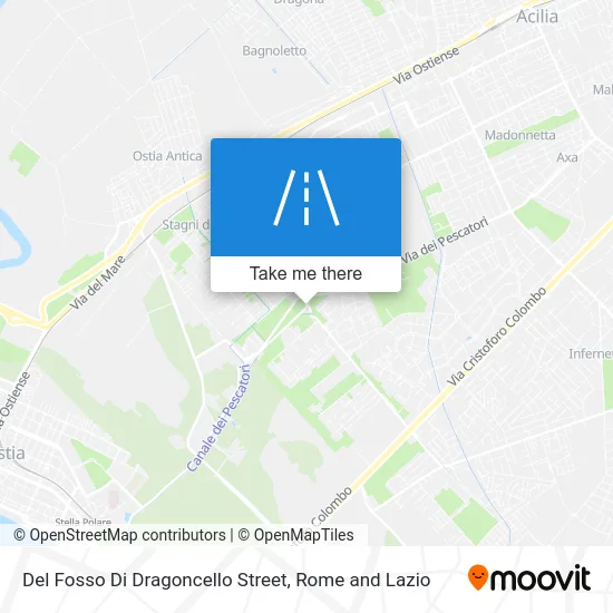 Del Fosso Di Dragoncello Street map