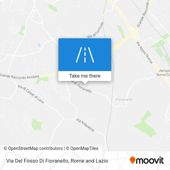 Via Del Fosso Di Fioranello map