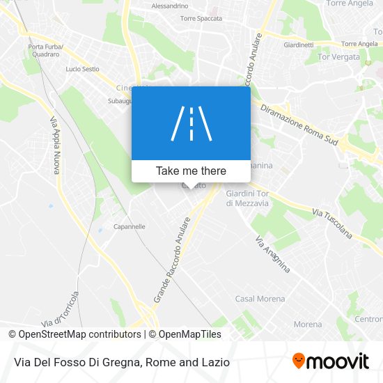 Via Del Fosso Di Gregna map