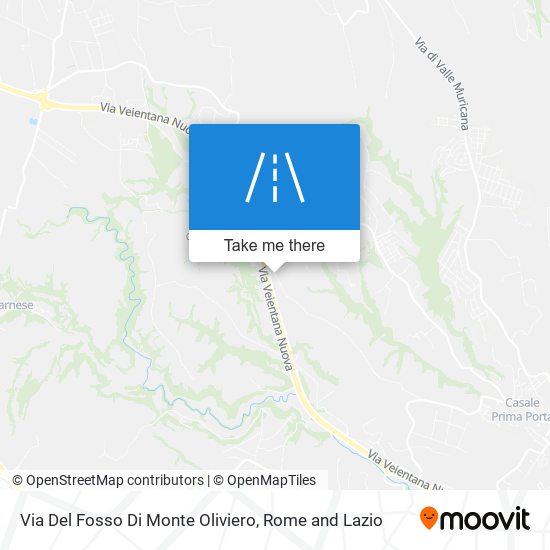Via Del Fosso Di Monte Oliviero map