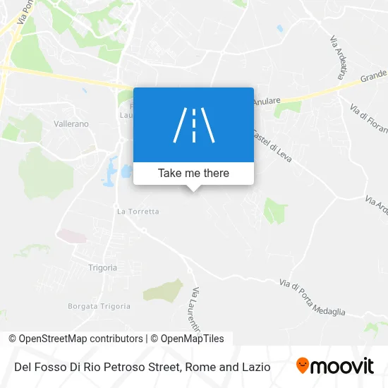Del Fosso Di Rio Petroso Street map