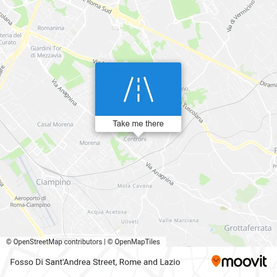 Fosso Di Sant'Andrea Street map