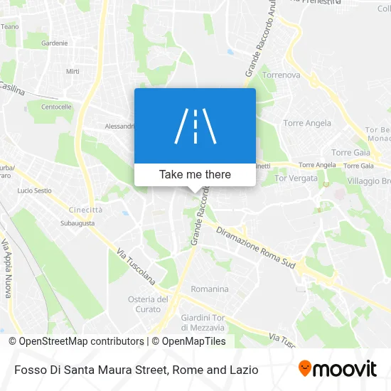 Fosso Di Santa Maura Street map