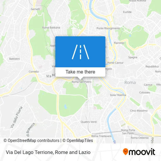 Lago Terrione Street map