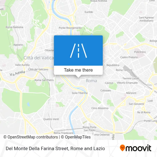 Del Monte Della Farina Street map