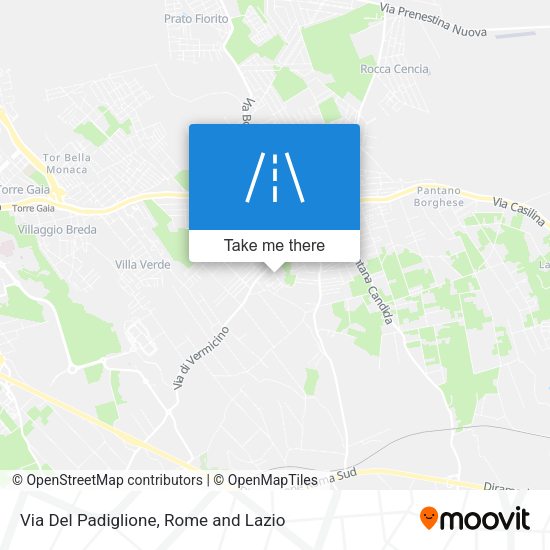 Via Del Padiglione map