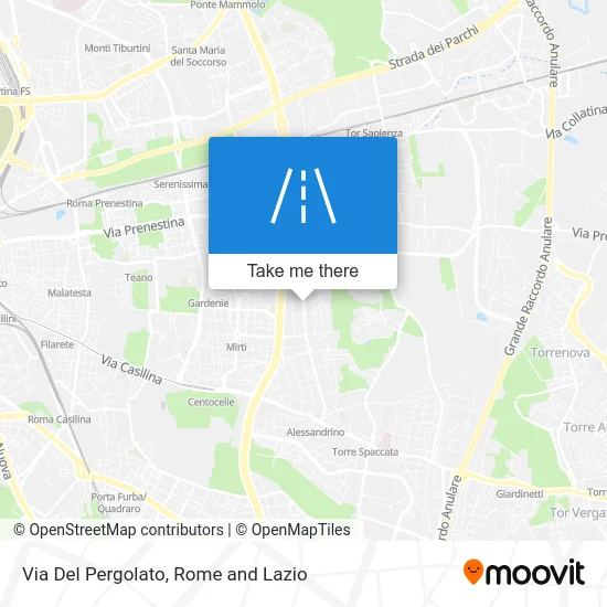 Pergolato Street map