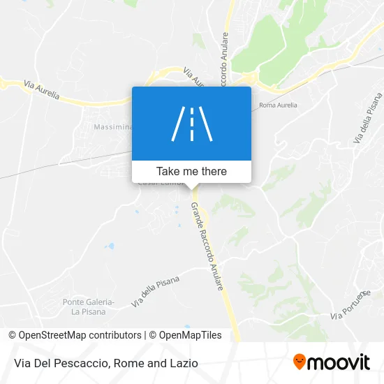 Pescaccio Street map