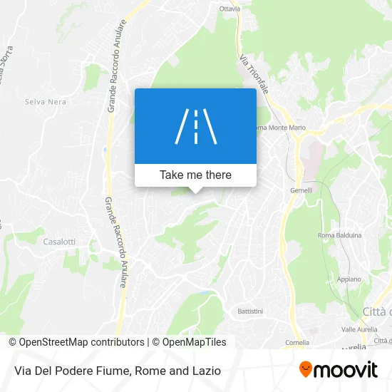 Podere Fiume Street map