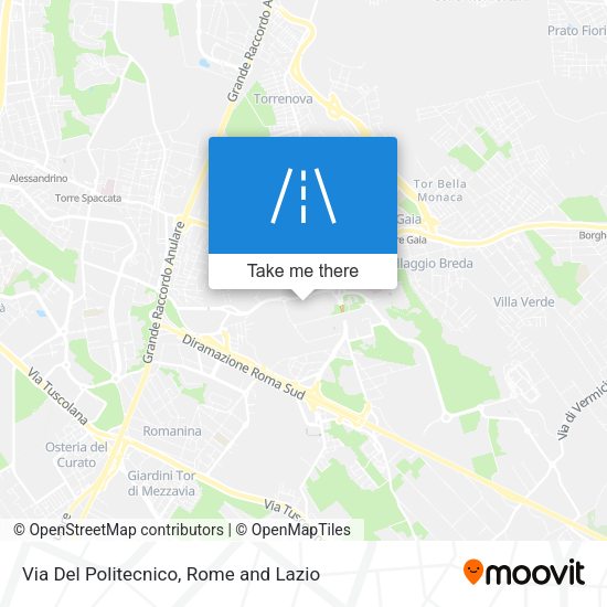 Via Del Politecnico map