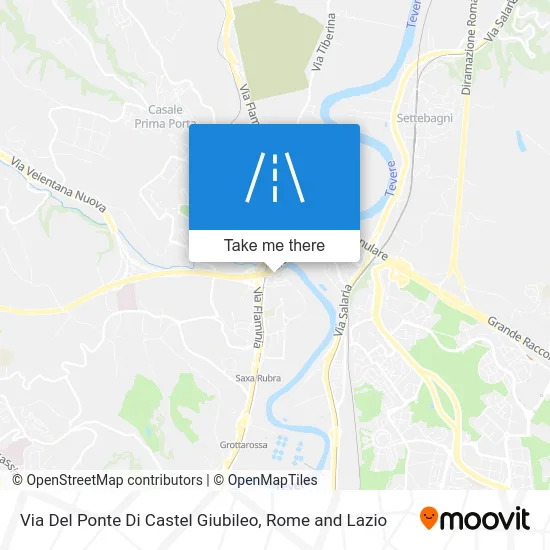 Del Ponte Di Castel Giubileo Street map