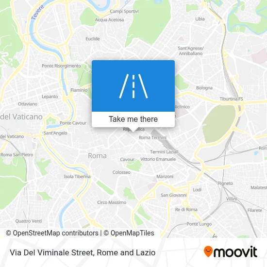 Via Del Viminale Street map