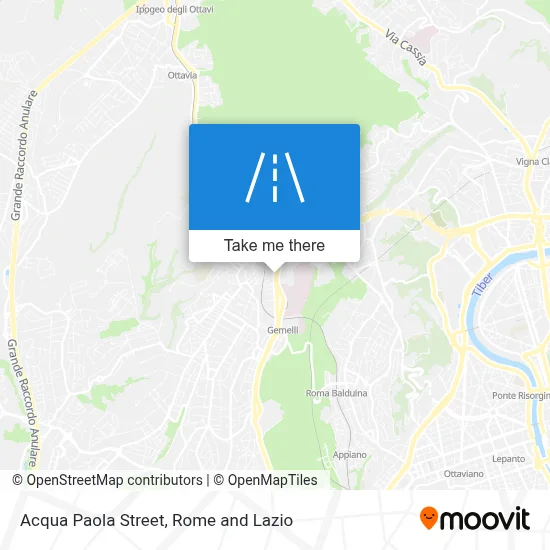 Acqua Paola Street map