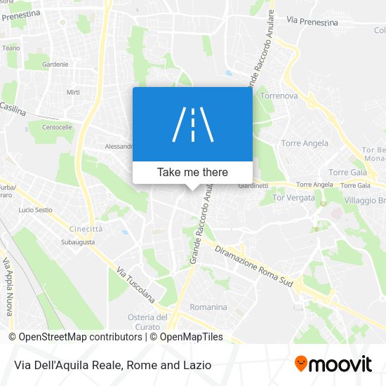 Via Dell'Aquila Reale map