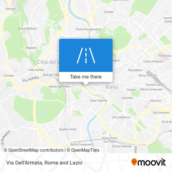Via Dell'Armata map