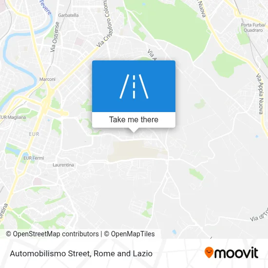 Automobilismo Street map