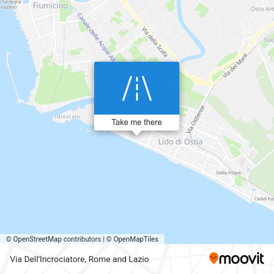 Via Dell'Incrociatore map