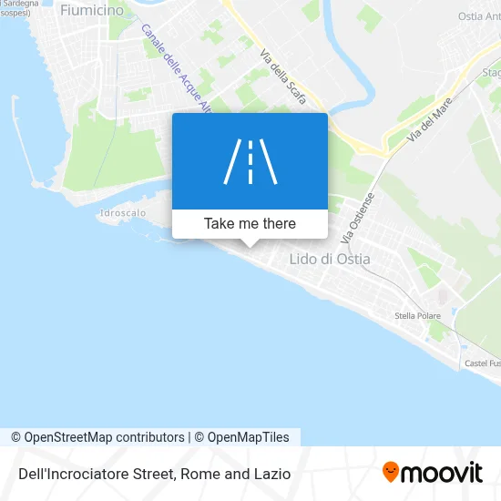 Dell'Incrociatore Street map