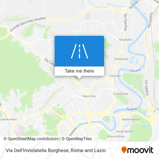 Dell'Inviolatella Borghese Street map