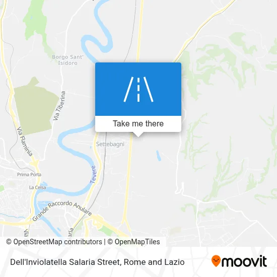 Dell'Inviolatella Salaria Street map