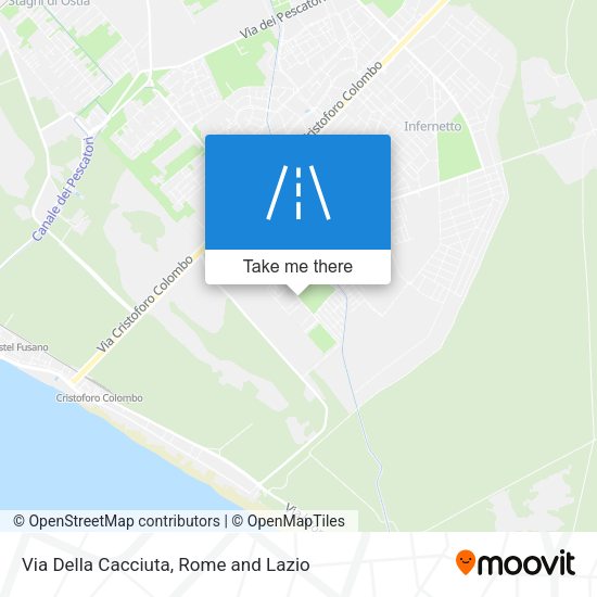 Via Della Cacciuta map