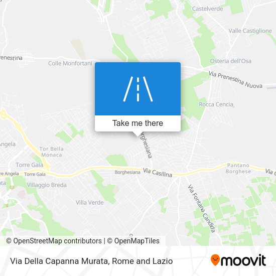 Via Della Capanna Murata map