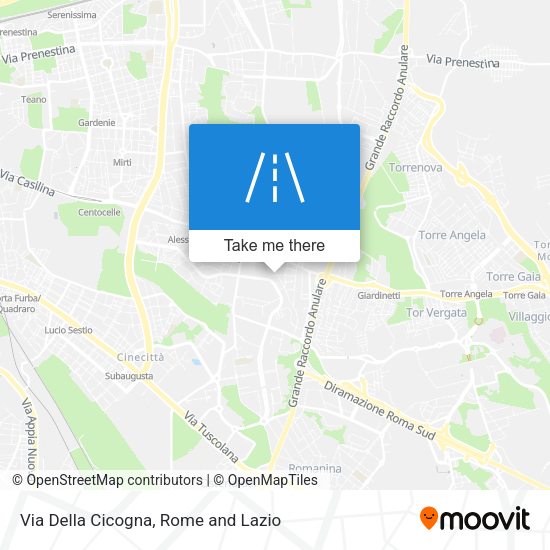Via Della Cicogna map