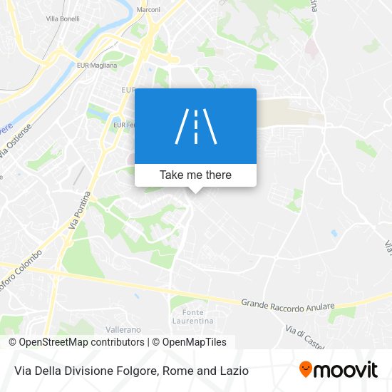 Via Della Divisione Folgore map