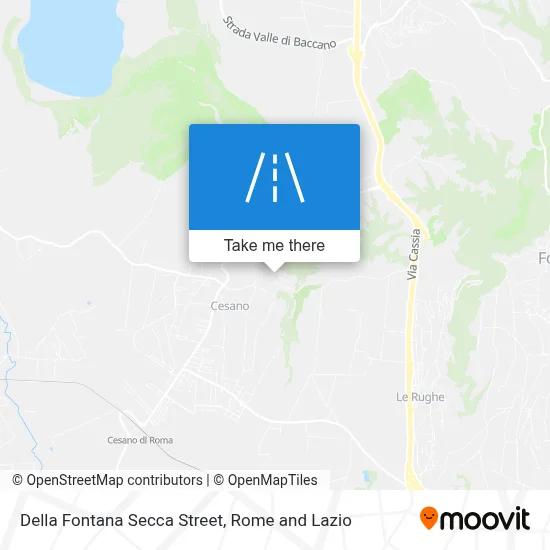 Della Fontana Secca Street map
