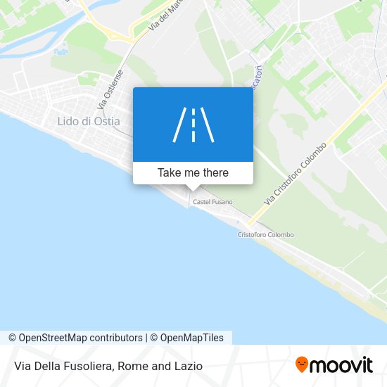 Via Della Fusoliera map