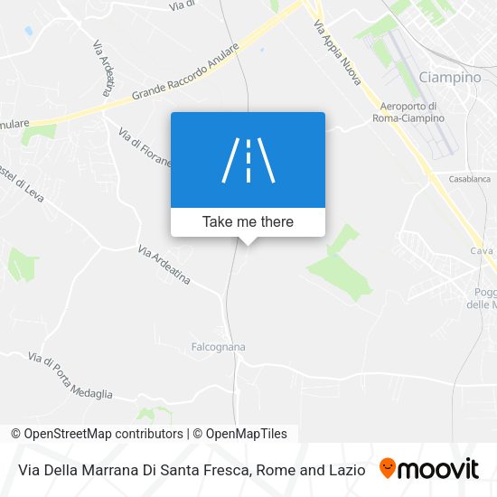 Via Della Marrana Di Santa Fresca map