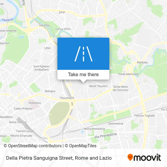 Della Pietra Sanguigna Street map
