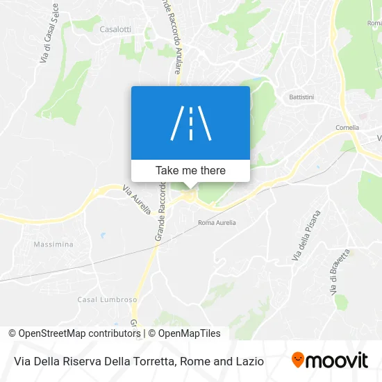 Della Riserva Della Torretta Street map
