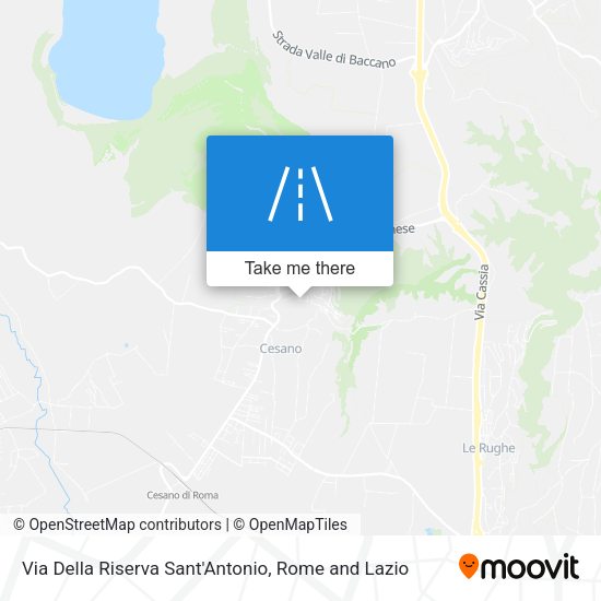 Via Della Riserva Sant'Antonio map