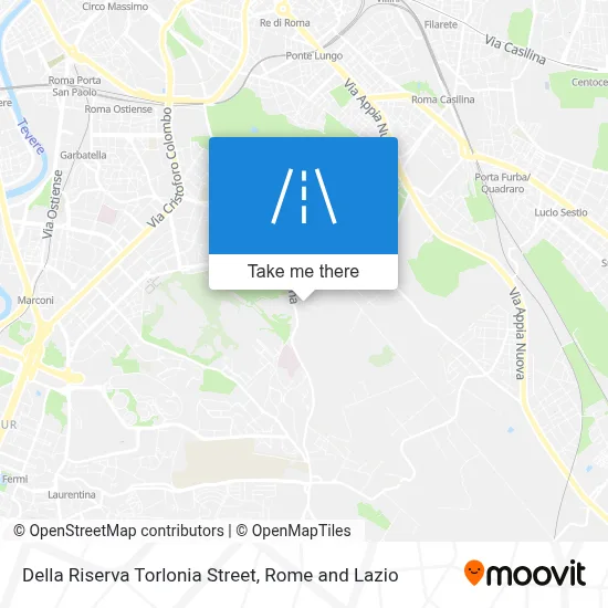 Della Riserva Torlonia Street map