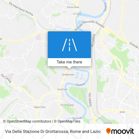 Via Della Stazione Di Grottarossa map