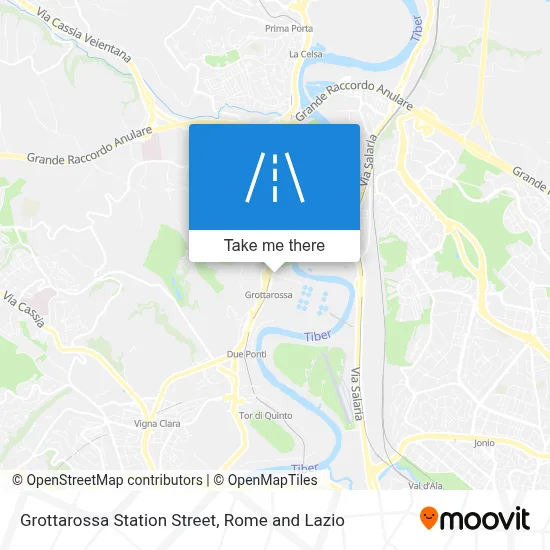 Grottarossa Station Street map