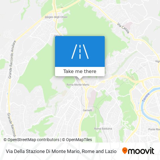 Via Della Stazione Di Monte Mario map