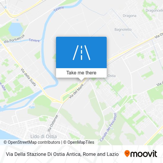 Via Della Stazione Di Ostia Antica map